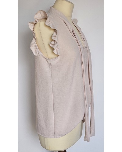 Blusa Nodo Beige