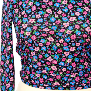 CAMISETA ASIMETRICA FLORES