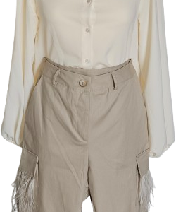 PANTALON CARGO PLUMAS